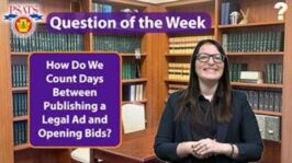 PSATS' Question of the Week | How To Count Days After Publishing a Legal Ad for Bids? (Dec. 12, 24)